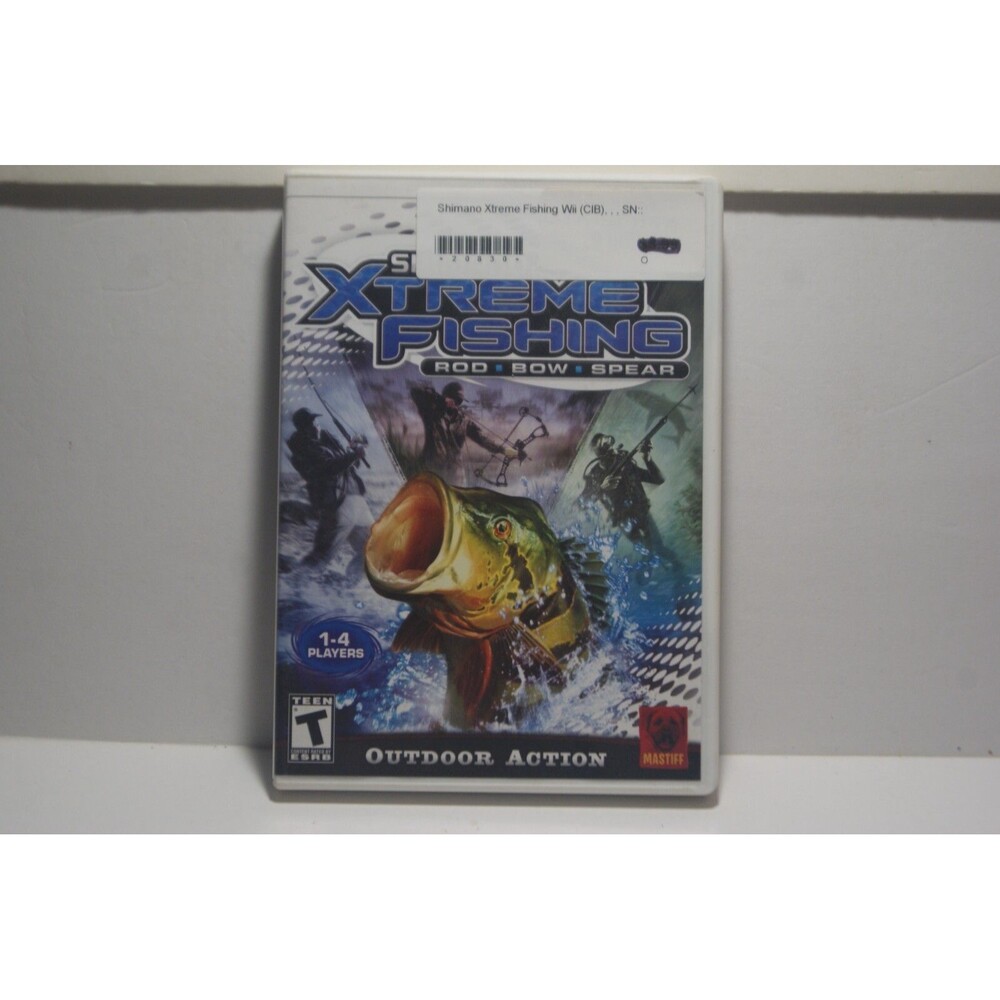 Shimano Xtreme Fishing Wii 2009 Fishing Sim Different Styles Fun CIB